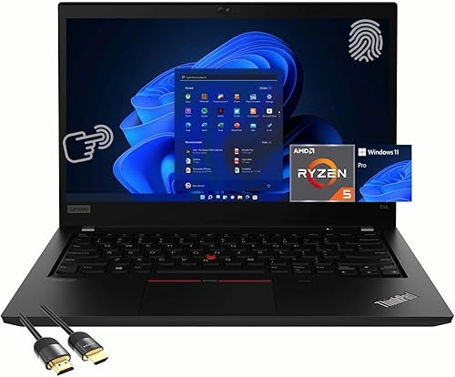 Lenovo ThinkPad T14 - Laptop de negocios, pantalla táctil FHD IPS de 14 pulgadas, AMD 6-Core Ryzen 5 Pro 5650U (Beat i7-1265U), 32 GB de RAM, 1 TB