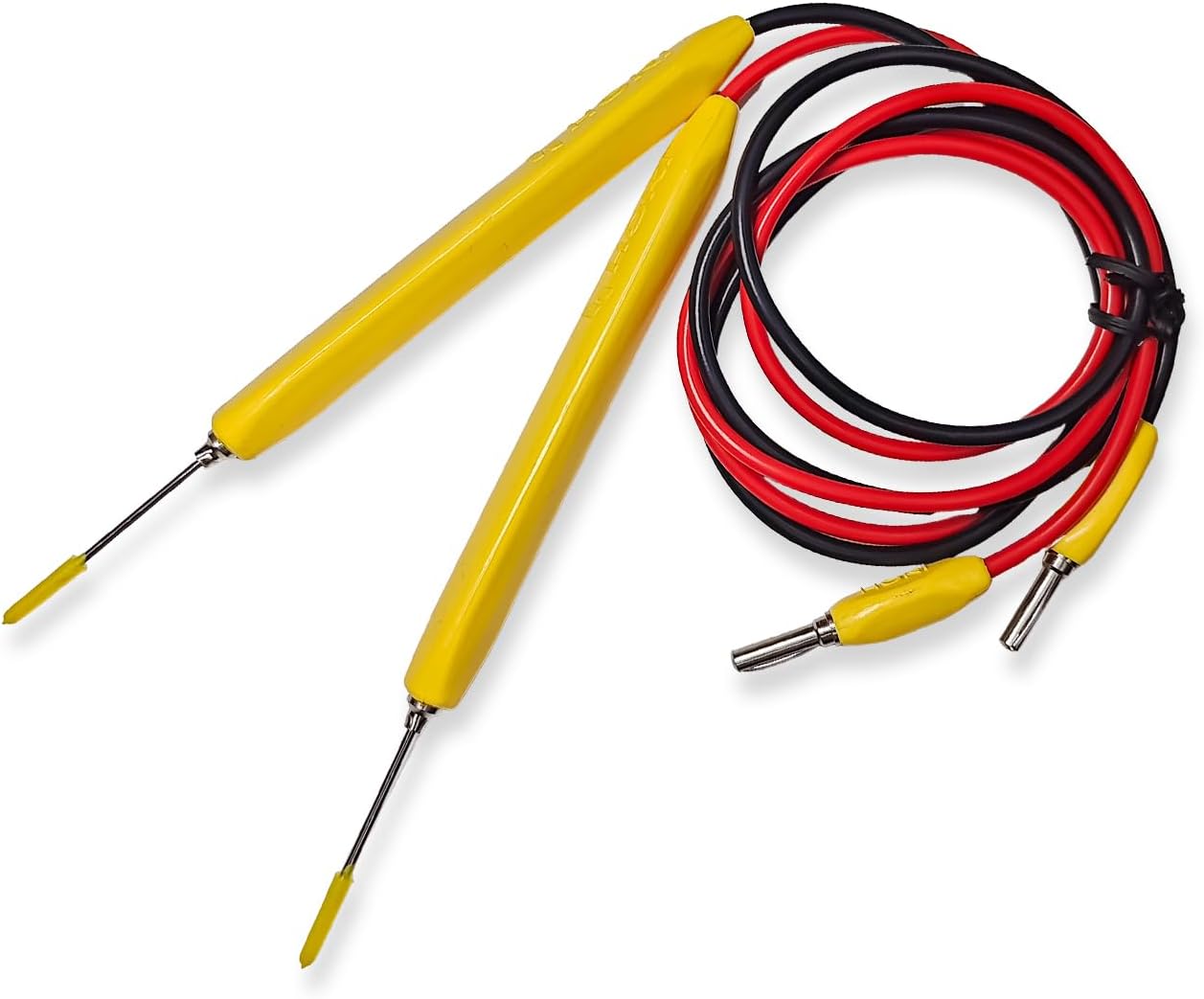 amiciTools Reusable Extra Long Pins Test Leads Probe Replacement Pair Cable for Digital Multimeter, Reusable Probes