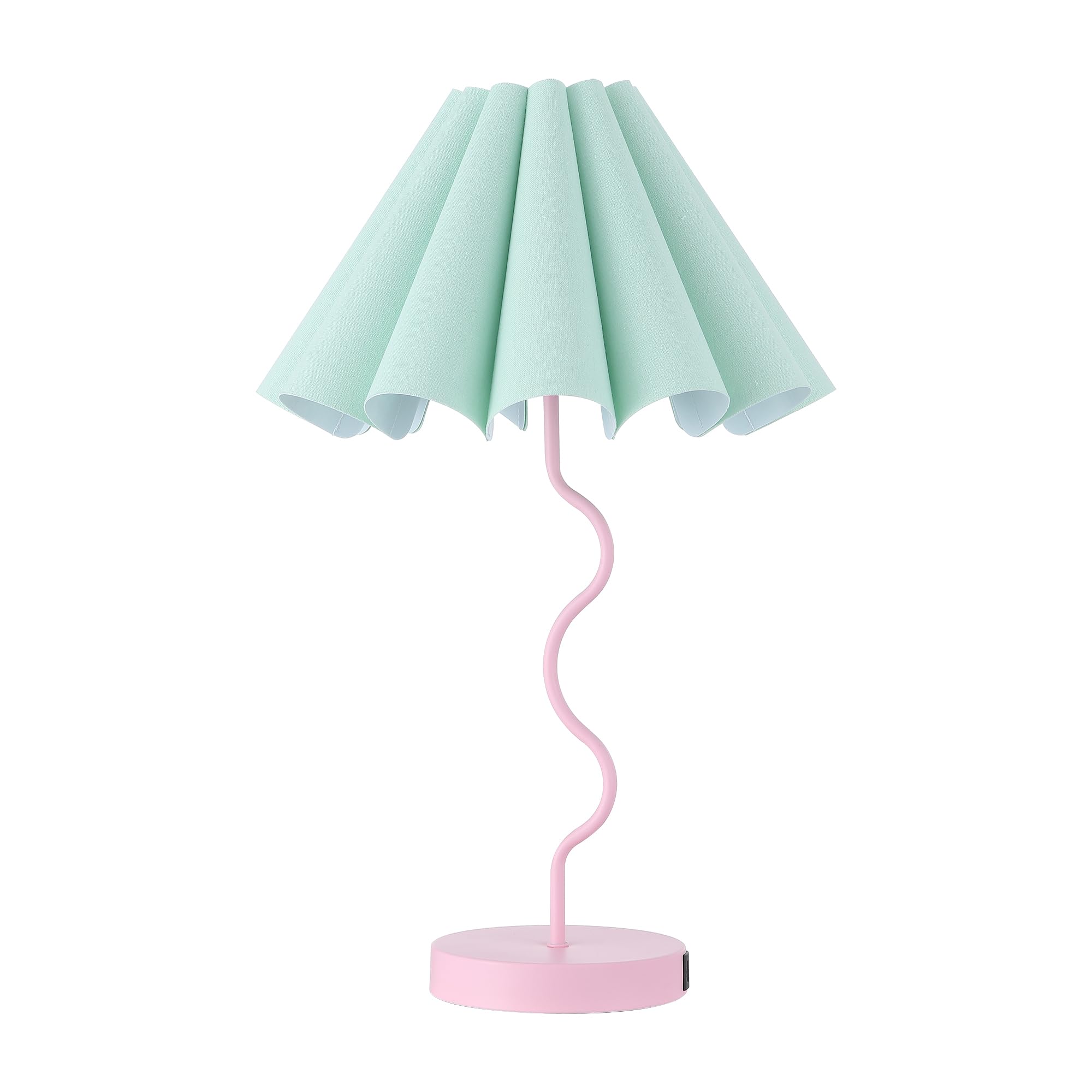 Table Lamp for Bedroom Nightstand Modern Touch Green Pink Lamp Dimmable Lamp for Living Room End Table with