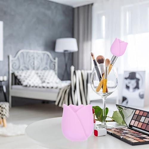 Miniatura 5 de Beaupretty Estuche de cepillo de maquillaje de tamaño de viaje, limpiador de brochas de maquillaje, cubierta de cepillo de maquillaje, cepillo de