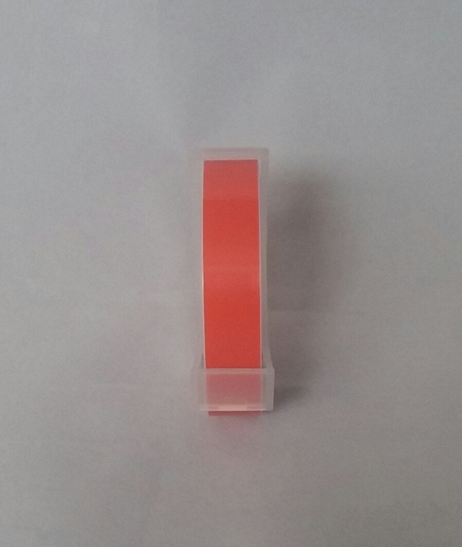 Dymo Compatible Embossing Tape - 1 Roll - Orange Tape