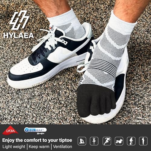Image of Hylaea No Show Running Athletic Anti-Blister Wicking Coolmax Socks, Seamless Anti-odor