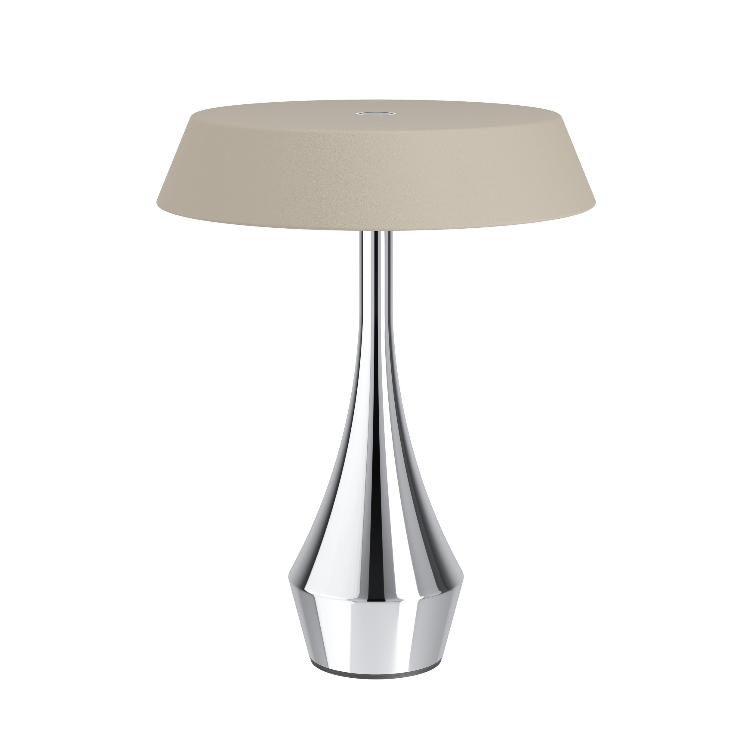 Eglo Silver Turcio Sculptural Led Tricolour Portable Outdoor Table Lamp In