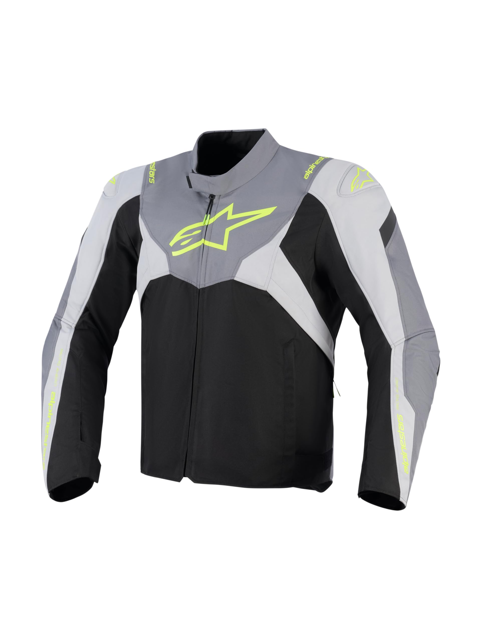 Alpinestars T-Jaws V4 impermeabile Giacca tessile moto, nero/grigio, XL