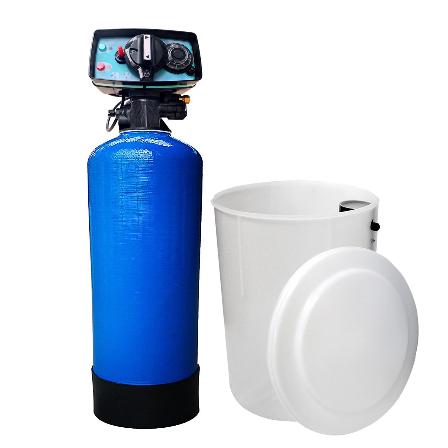 Descalcificador Bi-bloques 50l Toodo Fleck 5600 Mecánico Con Kit De Instalación Descalcificador De Agua Domestico