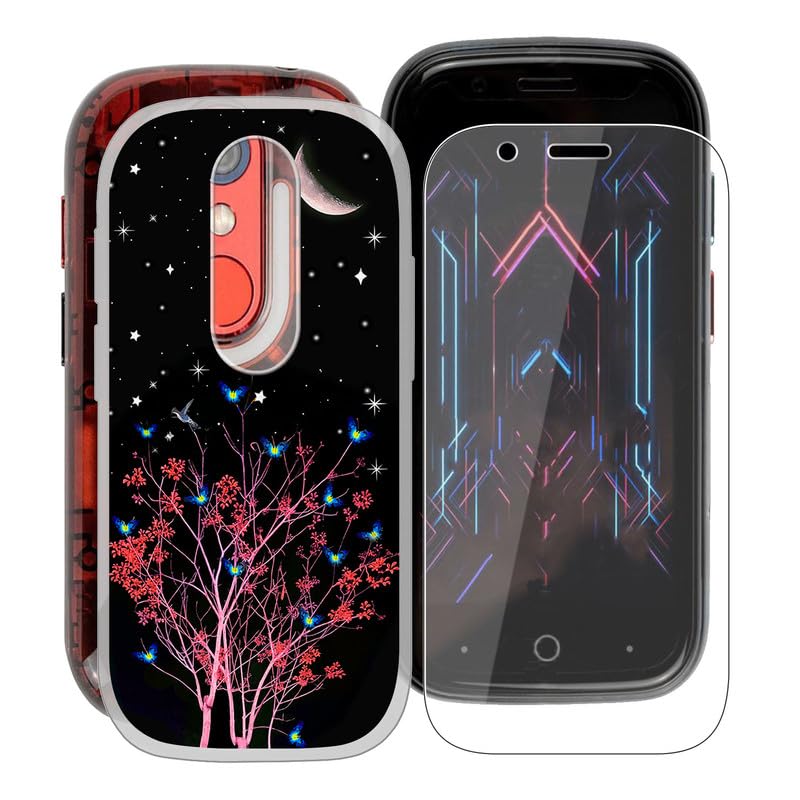 per Unihertz Jelly Star Cover e 2 Pezzi Pellicola Vetro Temperato
