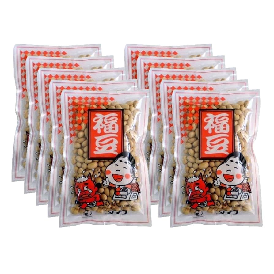 Amazon | 節分 福豆（煎り大豆） 【100g×10袋】 ≪年中お
