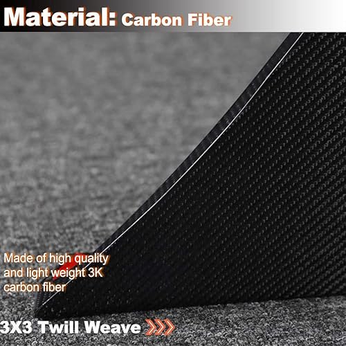 Miniatura 4 de WASHLA Divisores de parachoques trasero de fibra de carbono real para Toyota Supra A90 A91 2019-2023 Coupe 2 puertas parachoques trasero aletas