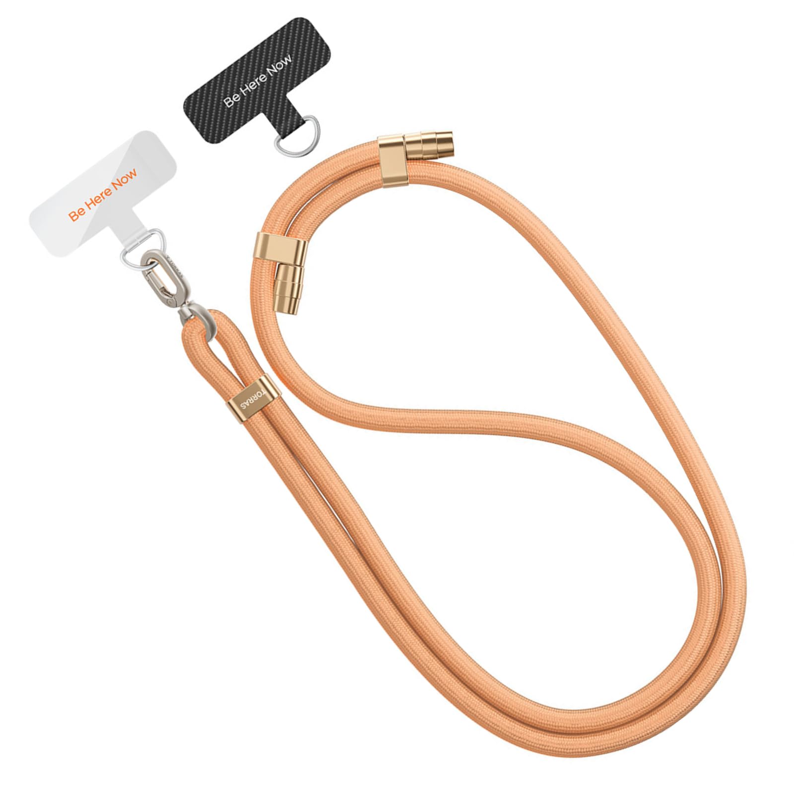 TORRAS Phone Lanyard Crossbody with 2 Phone Tabs Adjustable Anti Theft Strap for All Cellphone Premium Metal Buckles