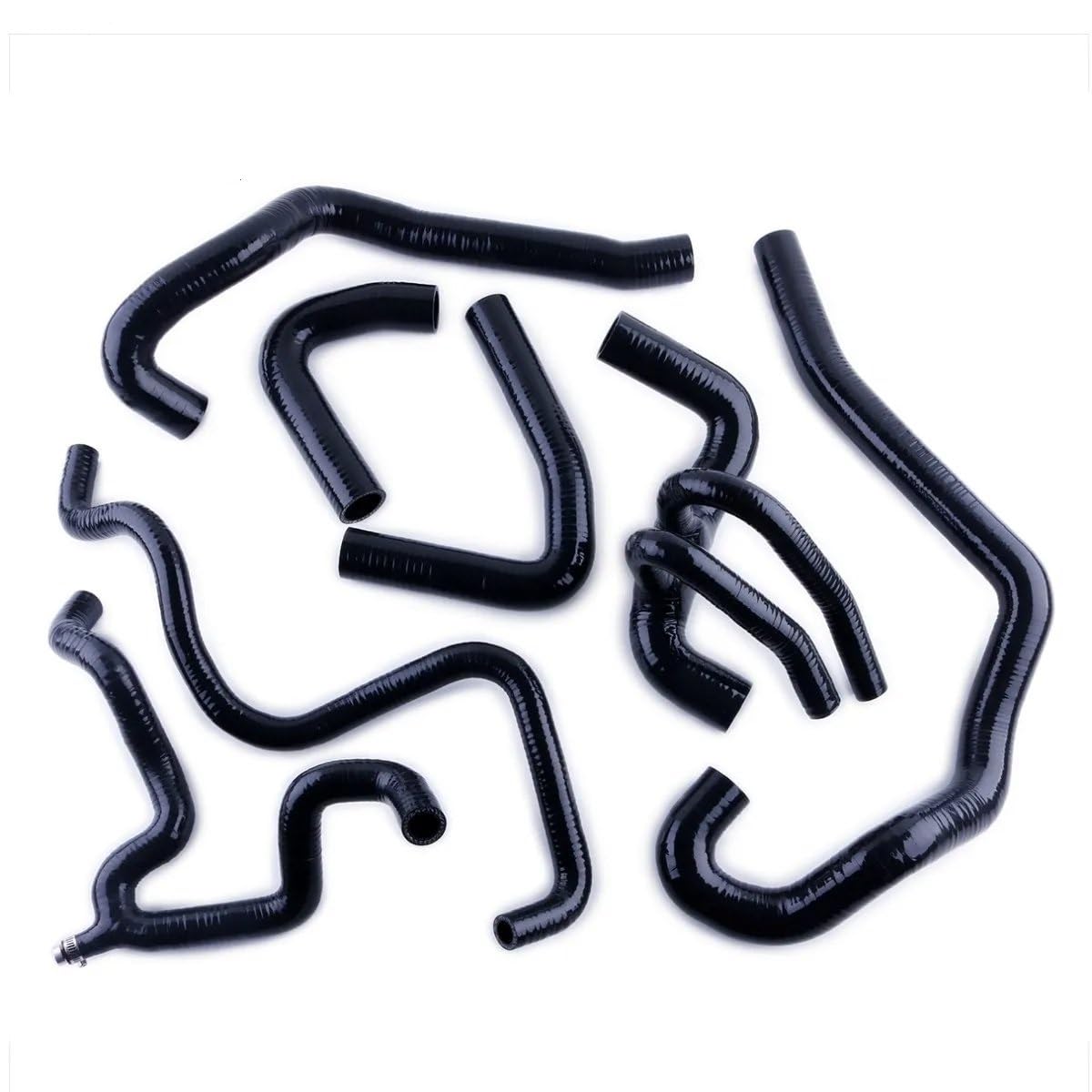 Radiador Manguera Compatible con Peugeot 106 para GT1 16V Kit De Manguera De Refuerzo De Silicona Mangueras De Radiador De Motor De Automóvil Manguera De Radiador De Agua(Black)
