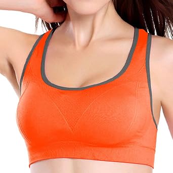 X&F Womens Comfort Racerback Wirefree High Impact Sports Bra Workout Yoga Bra
