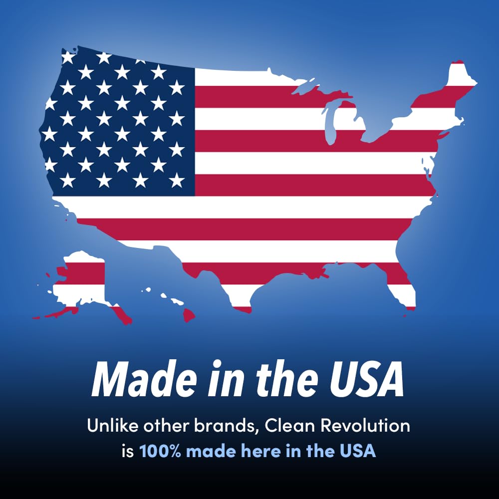 Clean Revolution Liquid Gel Hand Soap, Silky Rich Liquid, Quick Lather, Fast Rinsing, Contains Real Essential Oils (Spring Air) 128 Fl Oz