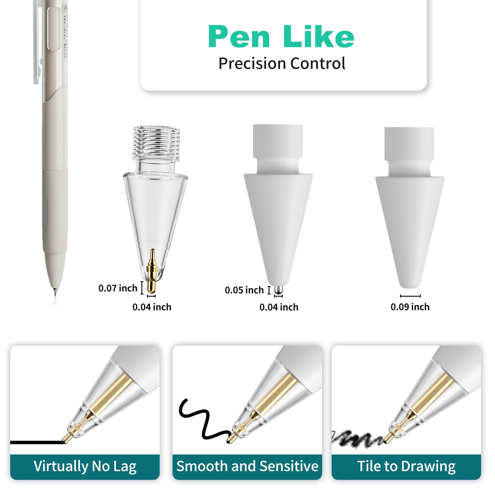 Amazon | HanCenDa アップルペンシル ペン先された鉛筆チップ Apple