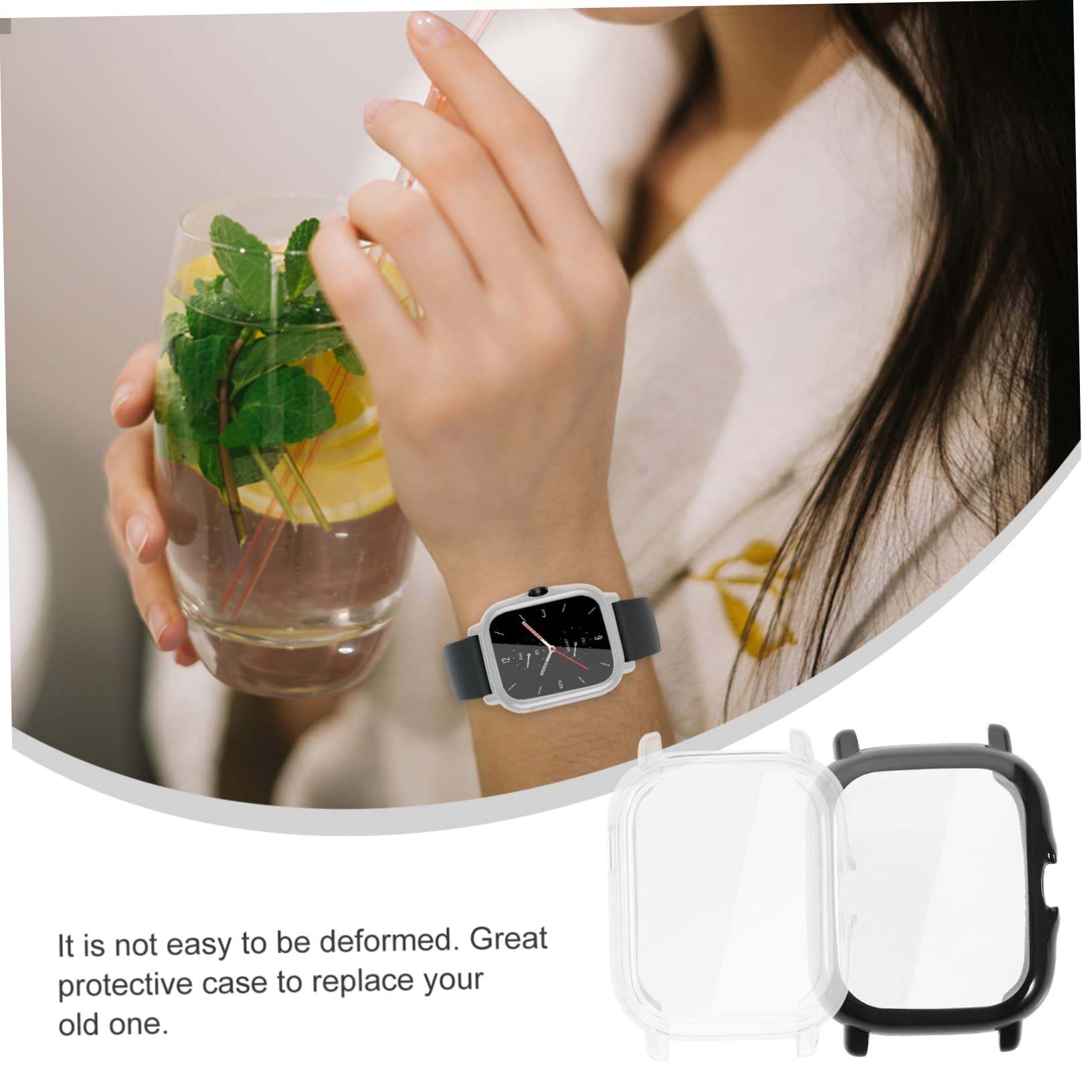 Housoutil 20pezzi Custodia Protettiva Per Smartwatch Trasparenti Cover e Installare Protezione Per e Urti