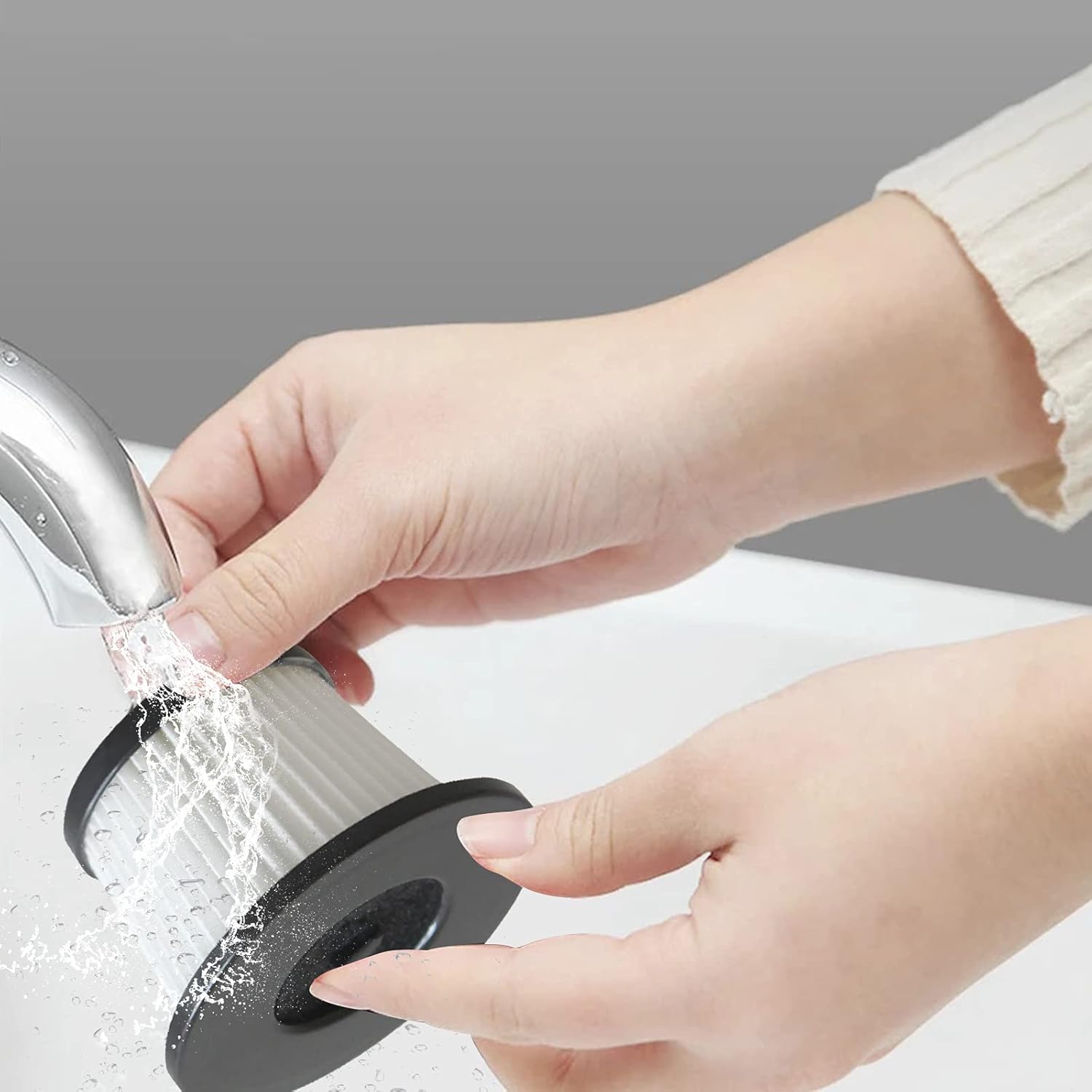 VideoPUP 4pcs Replacement HEPA Filter Washable Resuable Vacuum Dust Filters Compatible with K24 Cordless Vacuum - Image 6