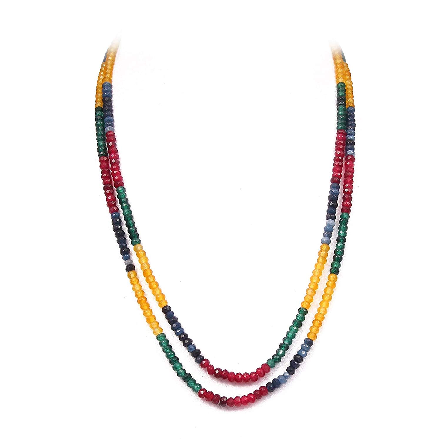 AV FASHION A V FASHION - Semi Precious Red Onyx Stone Beaded 4mm 2 Two Layer 16 Inch Long Necklace, For Women & Girl Fashion Jewellery (Same as Shown In Image) (Red Colour) (B08GCHDHTV) Amazon Price History, Amazon Price Tracker