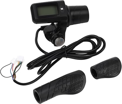 Electric Bike Scooter Half Throttle Grip Set with 805 LCD Display Panel