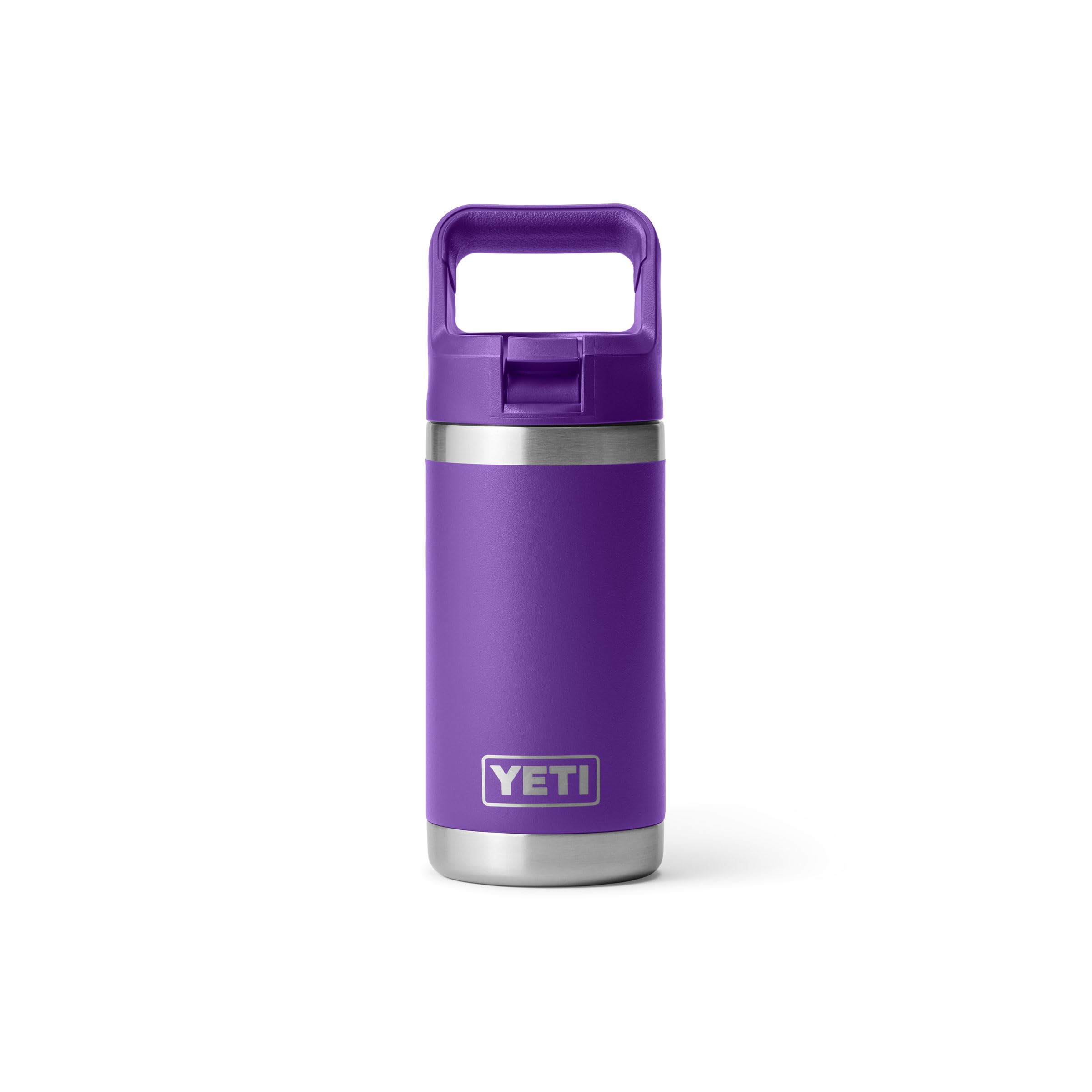 YETI Rambler Jr. 12 oz Kids Bottle, with Straw Cap, Pace Purple