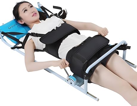 Cervical and Lumbar Traction Device,Lumbar Stretcher,Cervical and Lumbar Frame,Spinal Decompression Machine Lumbar Belt,Can Be Used for Cervical and Lumbar TractionA