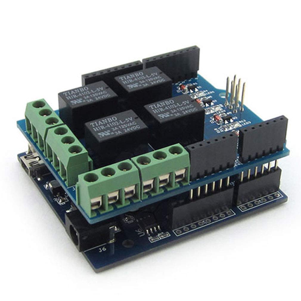 Hailege 5V 4 Channel Relay Tarcza dla Arduino UNO R3 Arduino Uno Relay Tarcza 4 Channel Relay Shield dla Arduino UNO R3