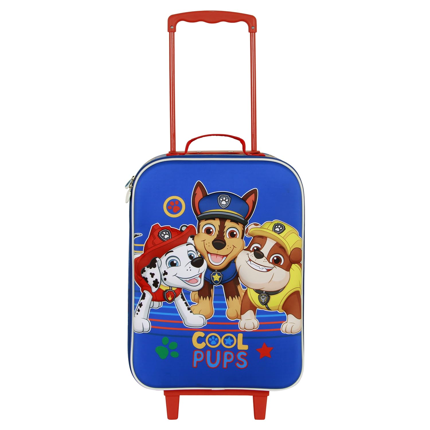 Karactermania Paw Patrol La Pat' Patrouille Cool-Valise à roulettes Soft 3D, Bleu, 17 x 33 x 52 cm, Capacité 26 L
