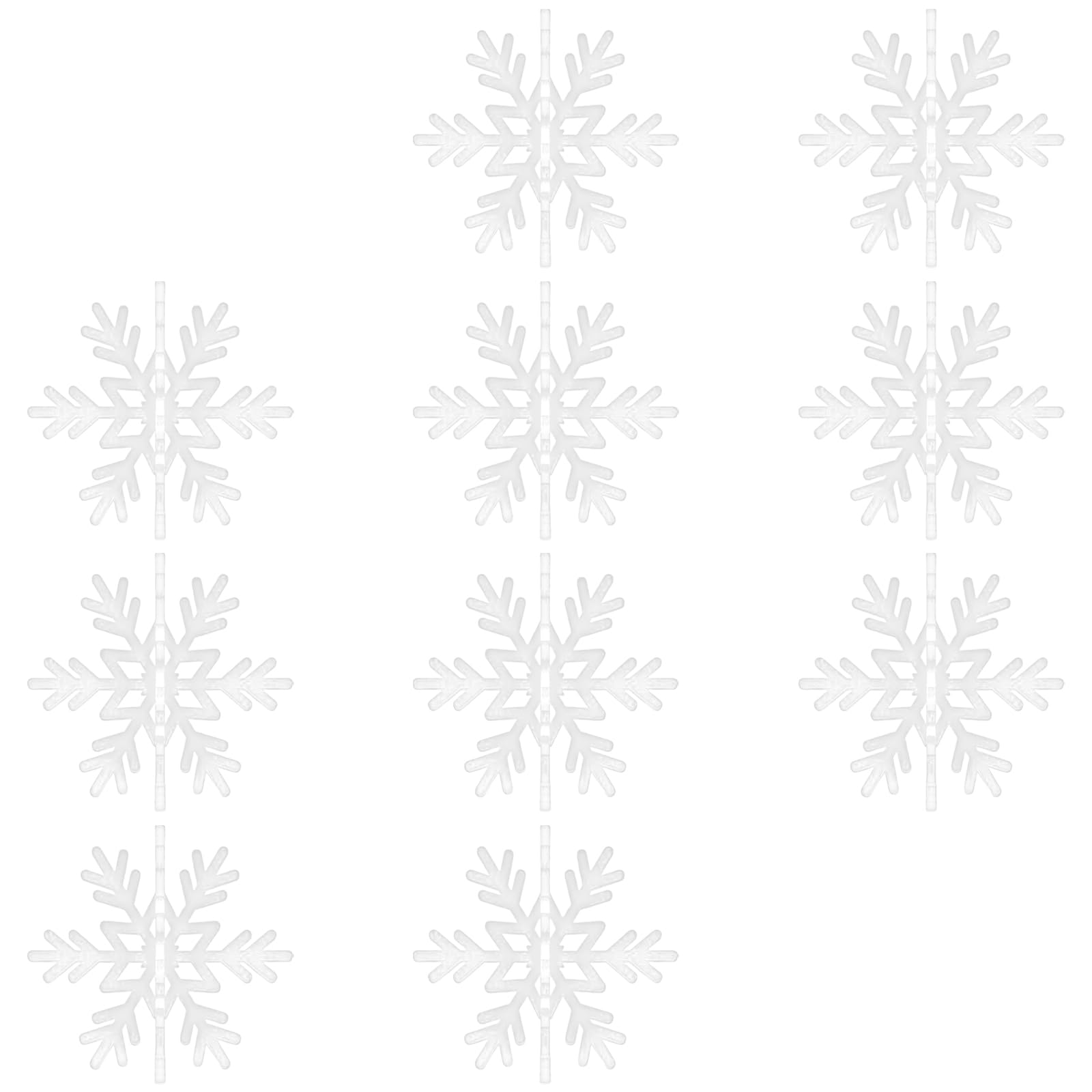 Flocons de neige recyclables pour décoration de table festive et repas de Noël écoresponsable