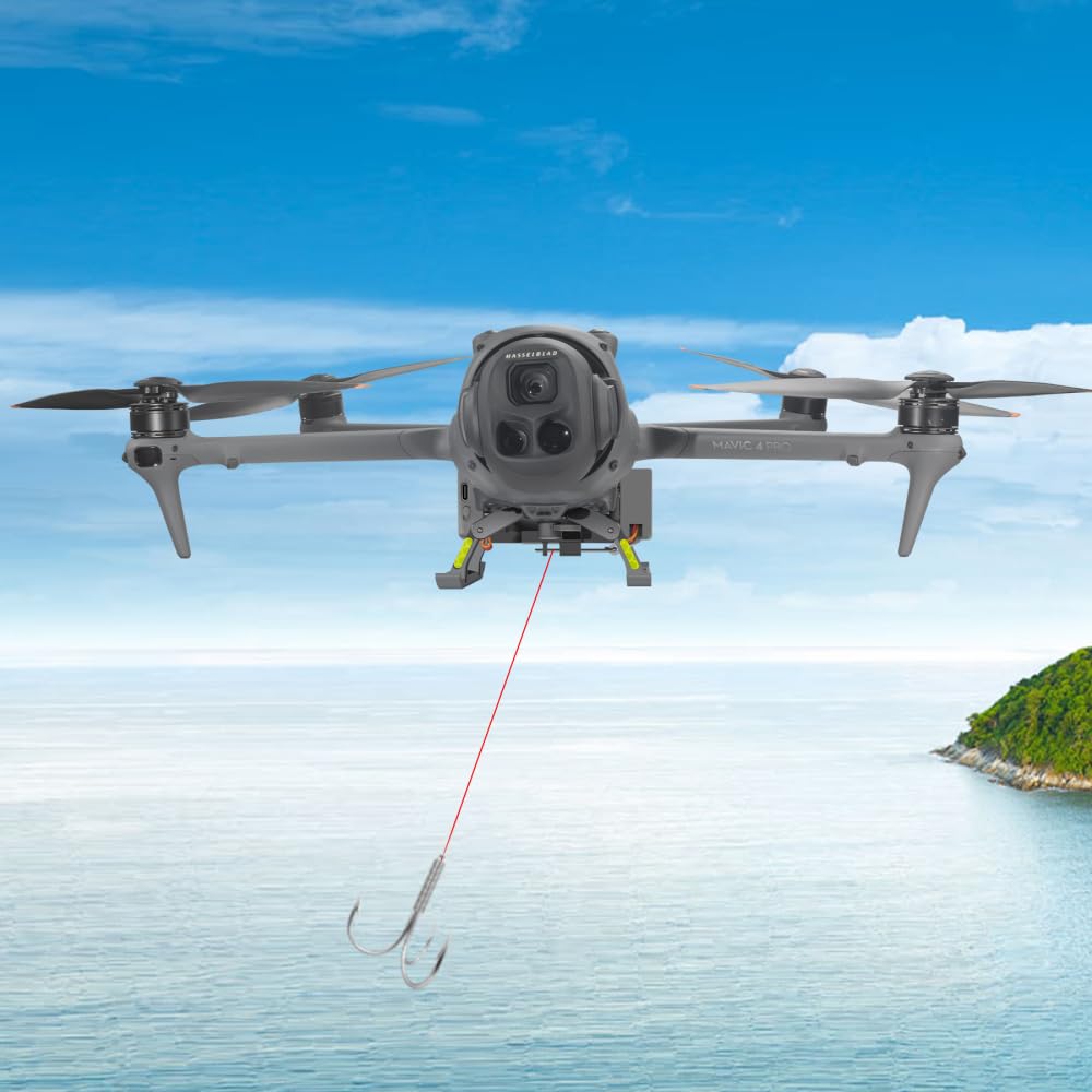 Lanciatore di fedi nuziali per DJI Mavic 4 Pro, accessorio contagocce con carico utile da 500 g con controllo a un pulsante, compatibile con pulsanti remoti, include batteria ricaricabile