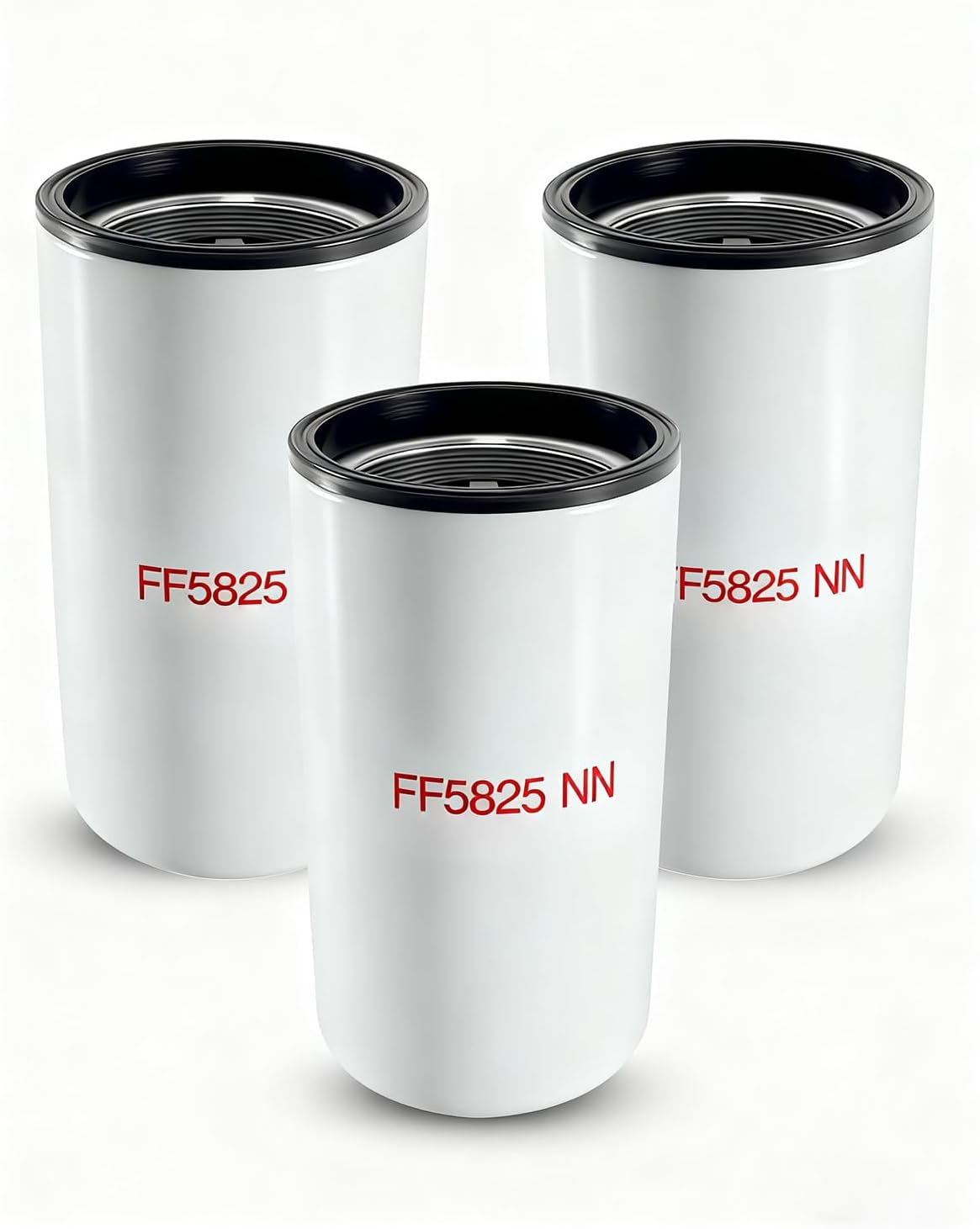 FF5825NN Fuel Filter 3 Pack Fit for Cummins ISX11.9 ISX15 X15 QSX11.9 Freightliner Peterbilt Kenworth Trucks Replace 5599456 5365988 BF46129