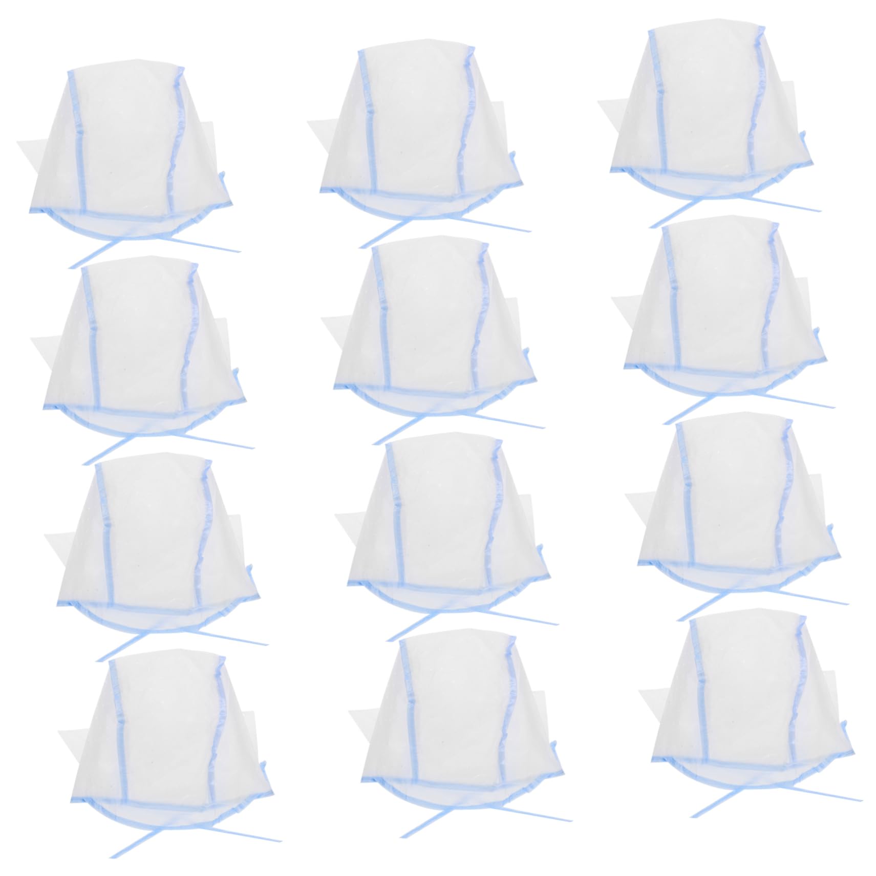 Baluue Hair Coloring Cap Straps 12pcs Disposable Hair Dyeing Caps Protective Features for Barber Shops