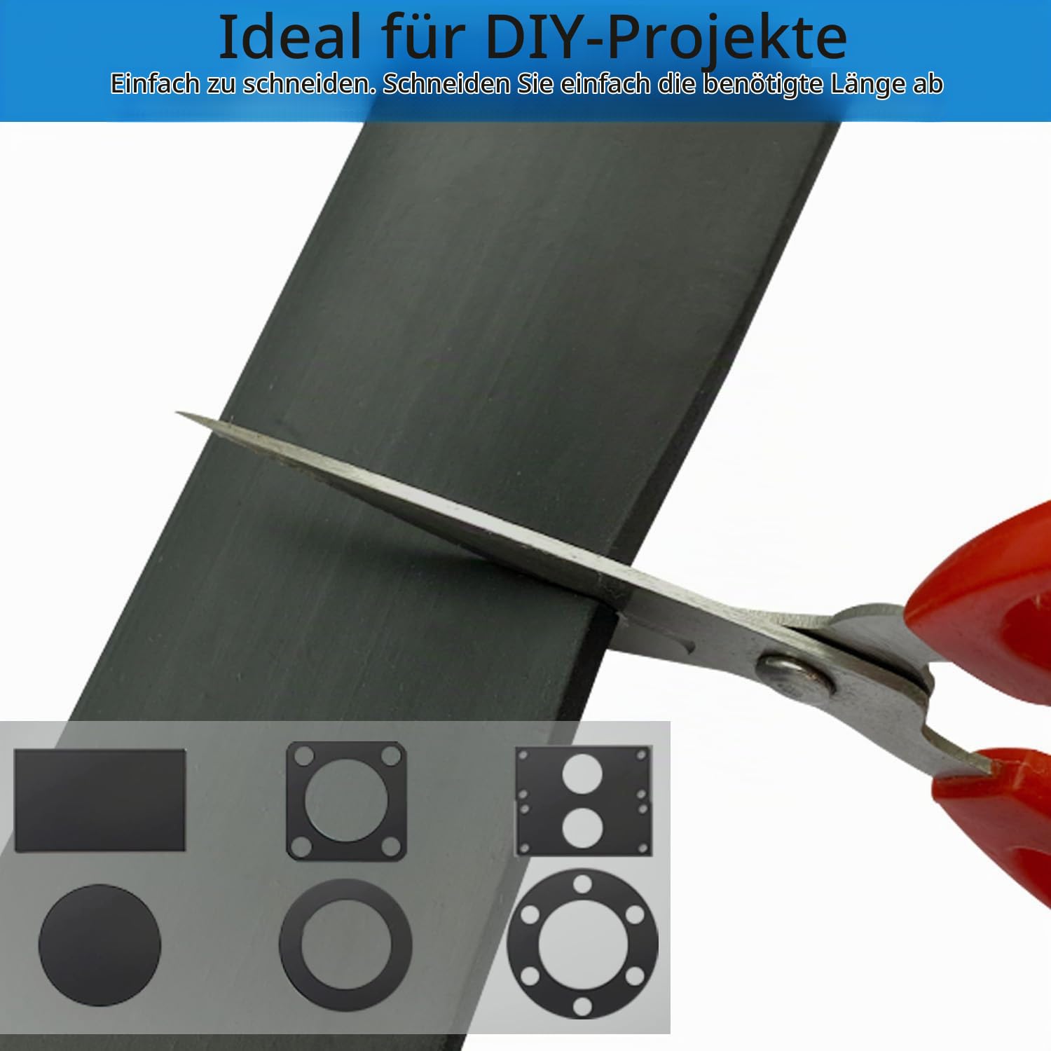 diconfa Gummistreifen BREITE 30mm (3cm) - WÄHLBAR - Dicke: 1 bis 5mm - LÄNGE: 0,05 bis 10m - Auswahl: 7000mm (700cm) lang, 8mm stark - Gummimatte Meterware schmal Gummiunterlage Gummiplatte diconfa Gummistreifen BREITE 30mm (3cm) - WÄHLBAR - Dicke: 1 bis 5mm - LÄNGE: 0,05 bis 10m - Auswahl: 7000mm (700cm) lang, 8mm stark - Gummimatte Meterware schmal Gummiunterlage Gummiplatte