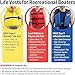 Seachoice Life Vest, Type II Personal Flotation Device, Orange, Adult, 4-Pack w/ Bag