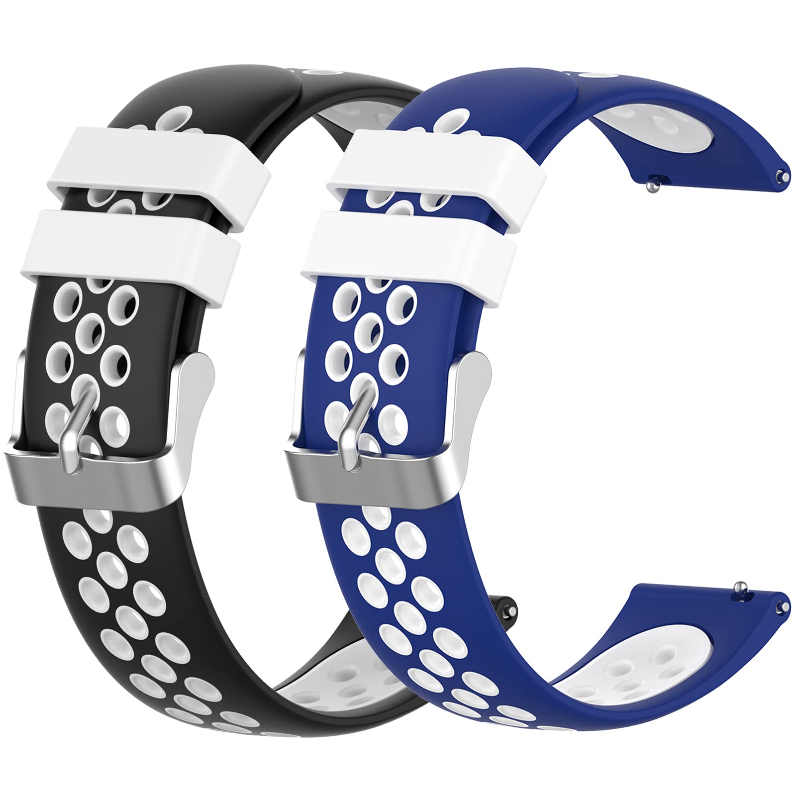 Cinturino di ricambio compatibile con TicWatch Pro X, unisex, in silicone, per smartwatch TicWatch Pro X/TicWatch Pro 3 (nero verde)