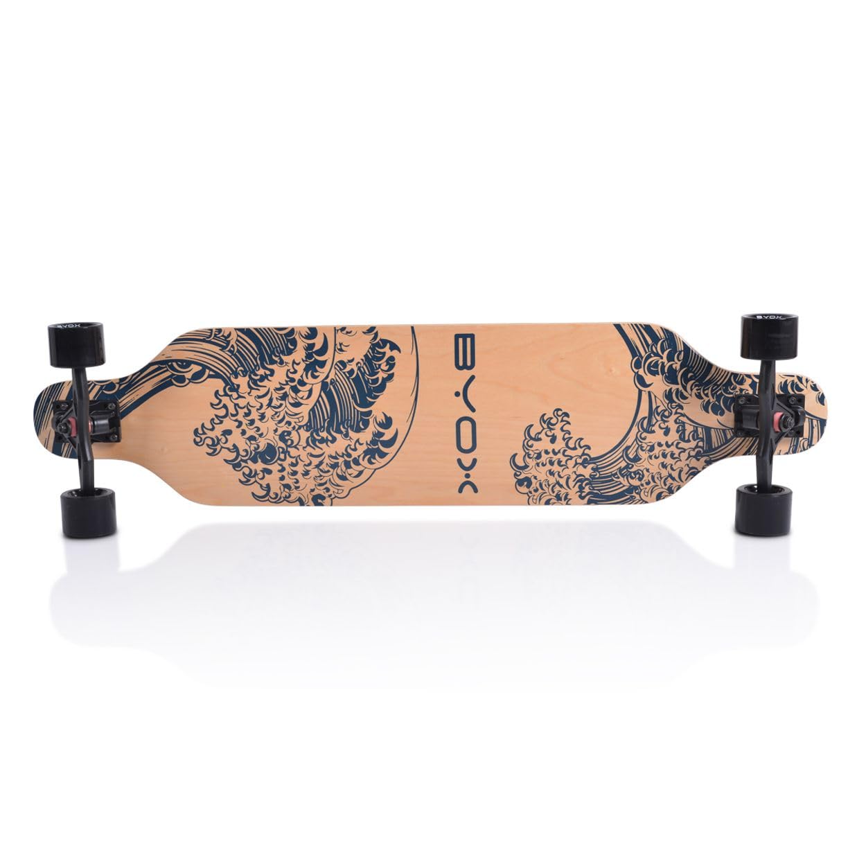 Skateboard Enfants Longboard 41' Roues PU ABEC-11 Sangle jusqu'à 100 kg, Coloris:Noires