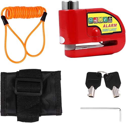 Garneck Candado Scooter Motocicleta Anti-Alarma Bloqueo de Disco Cerradura de Motocicleta Cerraduras Scooter Cerraduras de Disco Bloqueo de Freno de