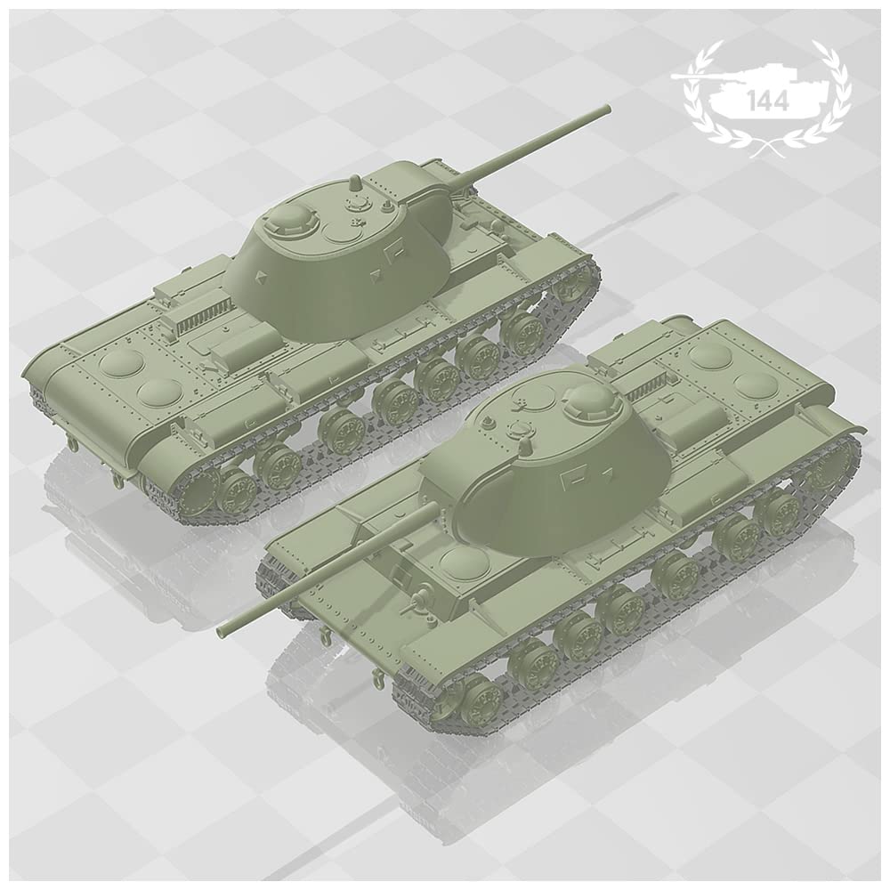 Amazon | 【1/144 TANK】【白】【E】ソ連 KV-3 重戦車 ZIS-6砲