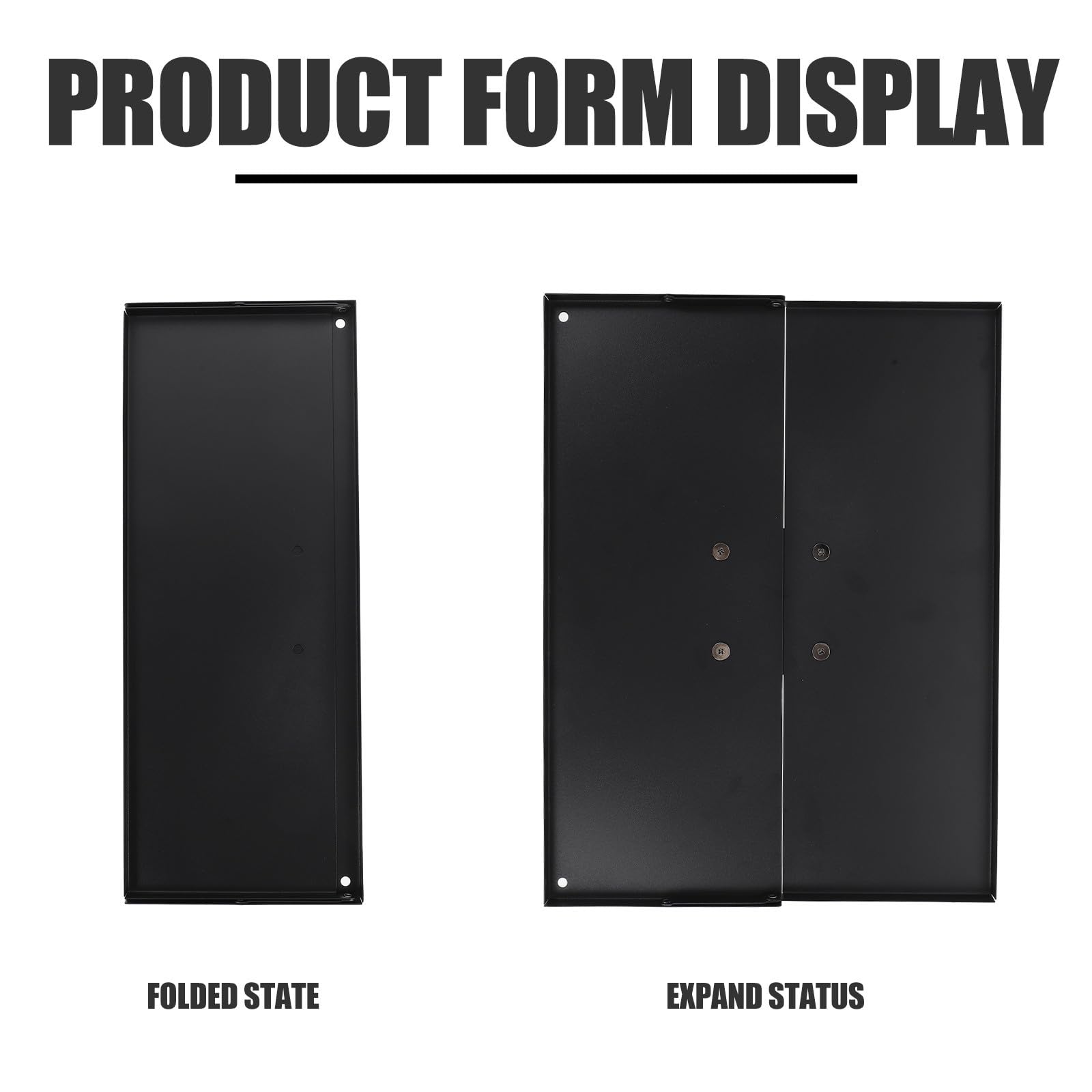 Bandeja para Proyector Plegable de Plástico Negro Adaptador 1/4