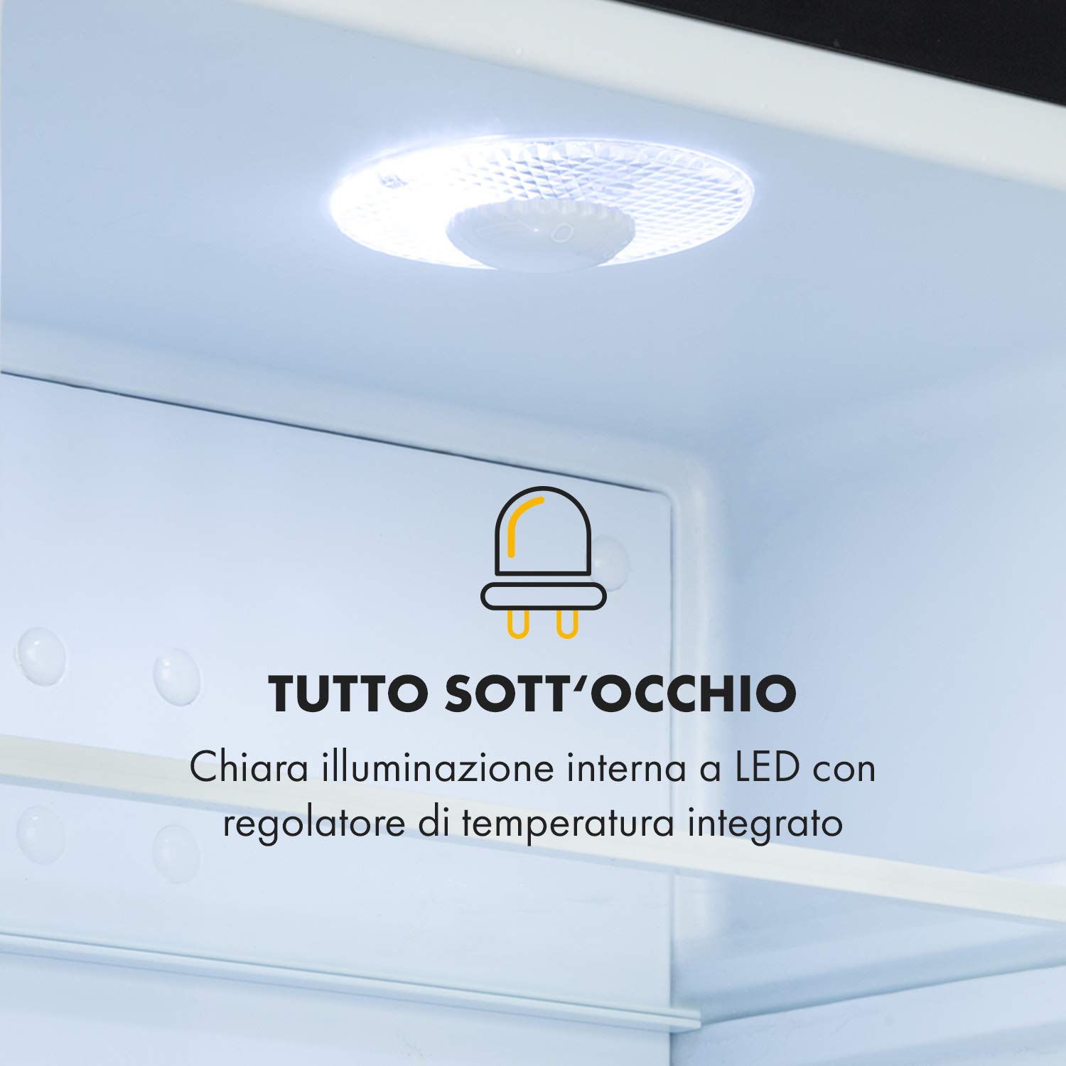 KLARSTEIN Frosty Minibar - Mini Frigo, Compatto, Sistema di Raffreddamento Termoelettrico, Capacità 10 Litri, Temperatura: 12-18 °C, Classe di Efficienza Energetica A, 33 dB, Nero
