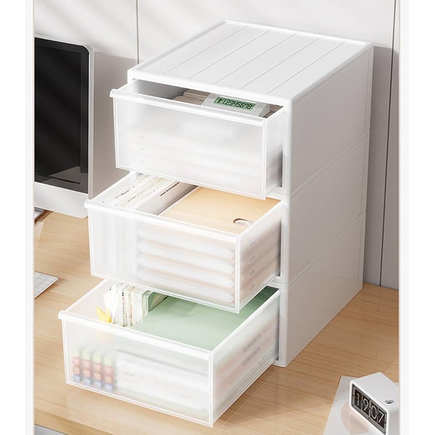 Amazon｜MJKQ9 収納ケース スリム プラスチック 引き出し 収納