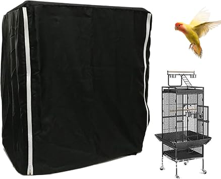 Parrot Cage Cover,Large Breathable Shading Sleep Night Blackout Cover - Bird Parrot Cage Guard Enclosure - for Canary Parakeet Budgies Finches