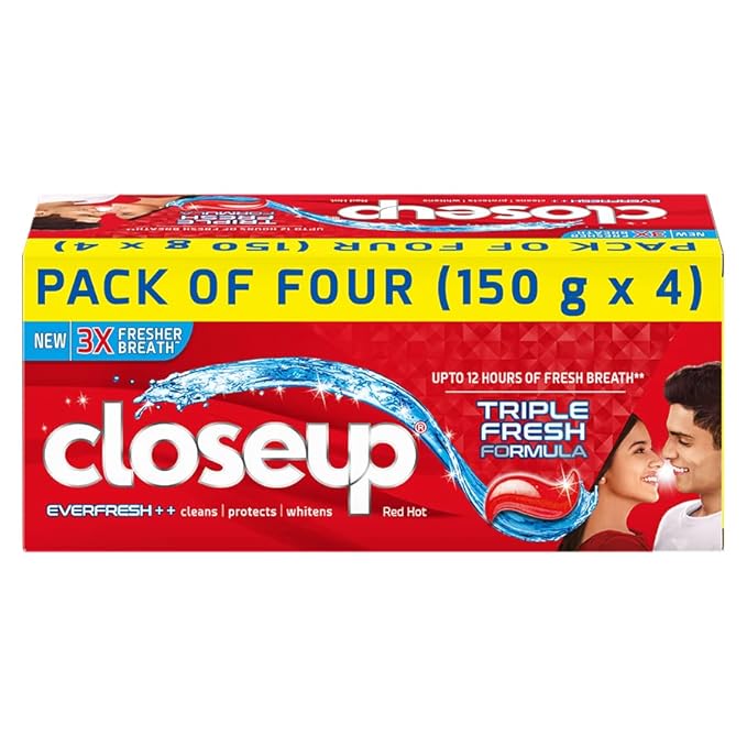 Closeup Toothpaste | Indias No. 1 Gel Toothpaste| with 3x Freshness |upto 12 hrs fresh breath & white teeth at Rs. 220