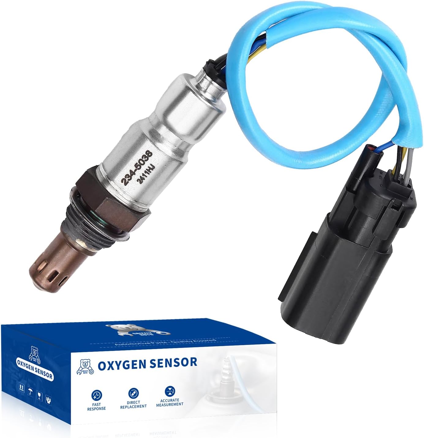 O2 Oxygen Sensor Upstream for F150, for Mustang, for Ford Explorer Edge Escape Fusion Taurus Flex Police Interceptor Sedan, for Lincoln MKS MKT MKX MKZ, for Mercury Mariner Milan Replace 234-5038