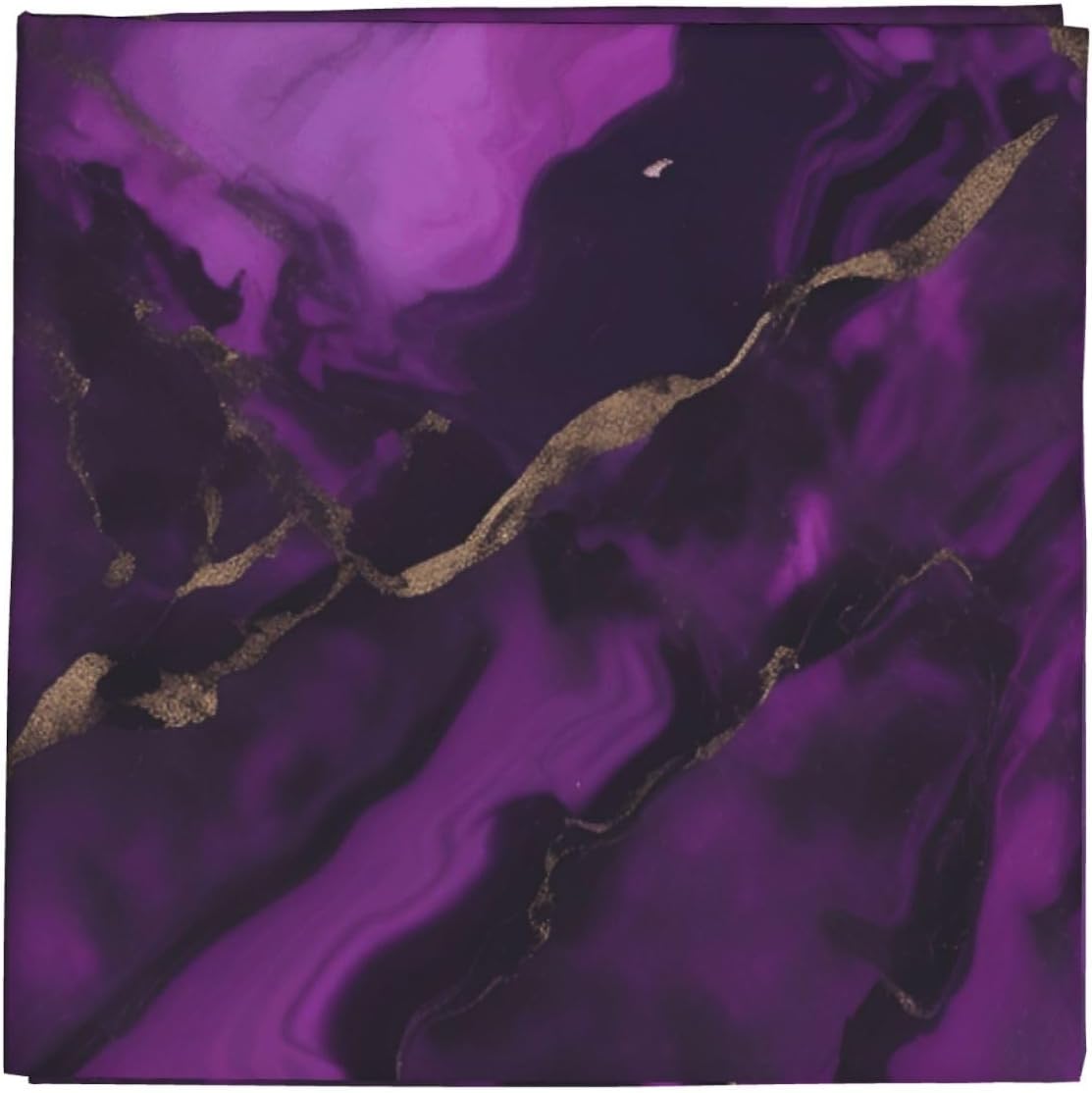 Dark Purple Texture Marble Print For Women And Men Head Scarves Hair Bandanas Square Scarf Fashion Accessories Lightweight image 3