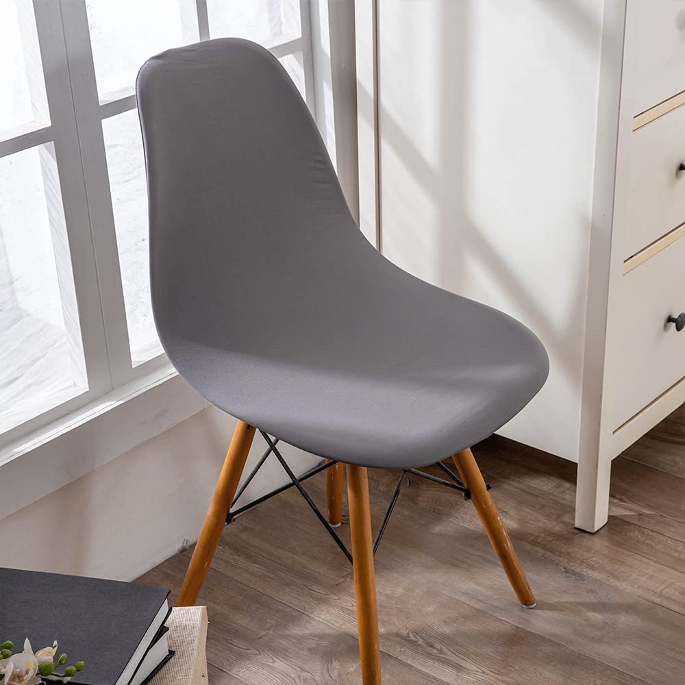 Housses de Chaise Salle à Manger Housse de Chaise scandinave Extensibles de Forme incurvée 6 Pieces