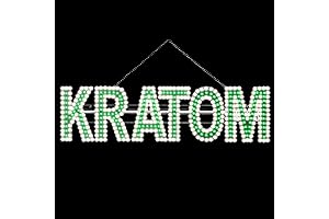 30"x8" Super Bright LED KRATOM Sign for Smoke Shops
