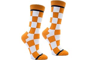 Checkerboard Orange and White Knee High Socks - Lady Vols Basketball!