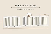 Vista 6 de Puertas independientes para mascotas con puerta de paso, valla interior para perros, puerta para perros para casa, escaleras, puerta extra ancha