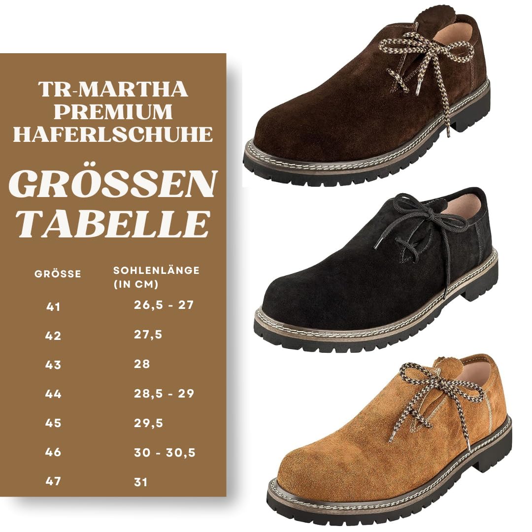 Premium Trachten Herrenschuhe - hochwertiger Trachtenschuh für Männer - Lederschuhe für Oktoberfes