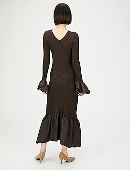 Amazon.co.jp: [FRAY I.D] ギャザーフリルニットコンビワンピ