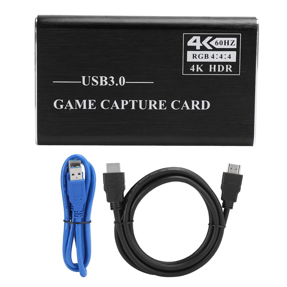 Tarjeta de captura de vídeo HDMI USB3.0, grabador de vídeo HDMI 4K 1080P con salida en bucle, caja de grabación USB 3.0 Plug and Play para transmisión en, compatible con Linux OS