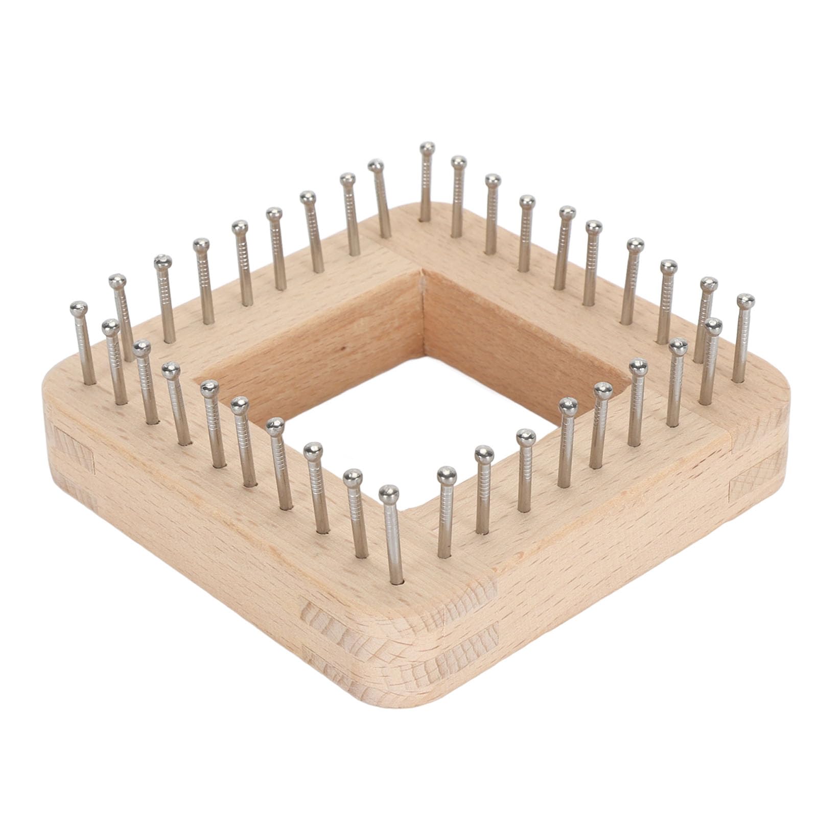 Holz-Strickwebstuhl, Handarbeitswebstuhl, Strickbrett-Werkzeug, für DIY-Weben, Anfänger, Erwachsene und Kinder (10 x 10 cm)